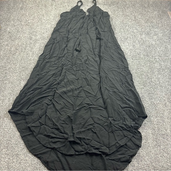 NAKED PRINCESS Women’s Black Spaghetti Strap Hi-Low Dress size: Large - Picture 2 of 9